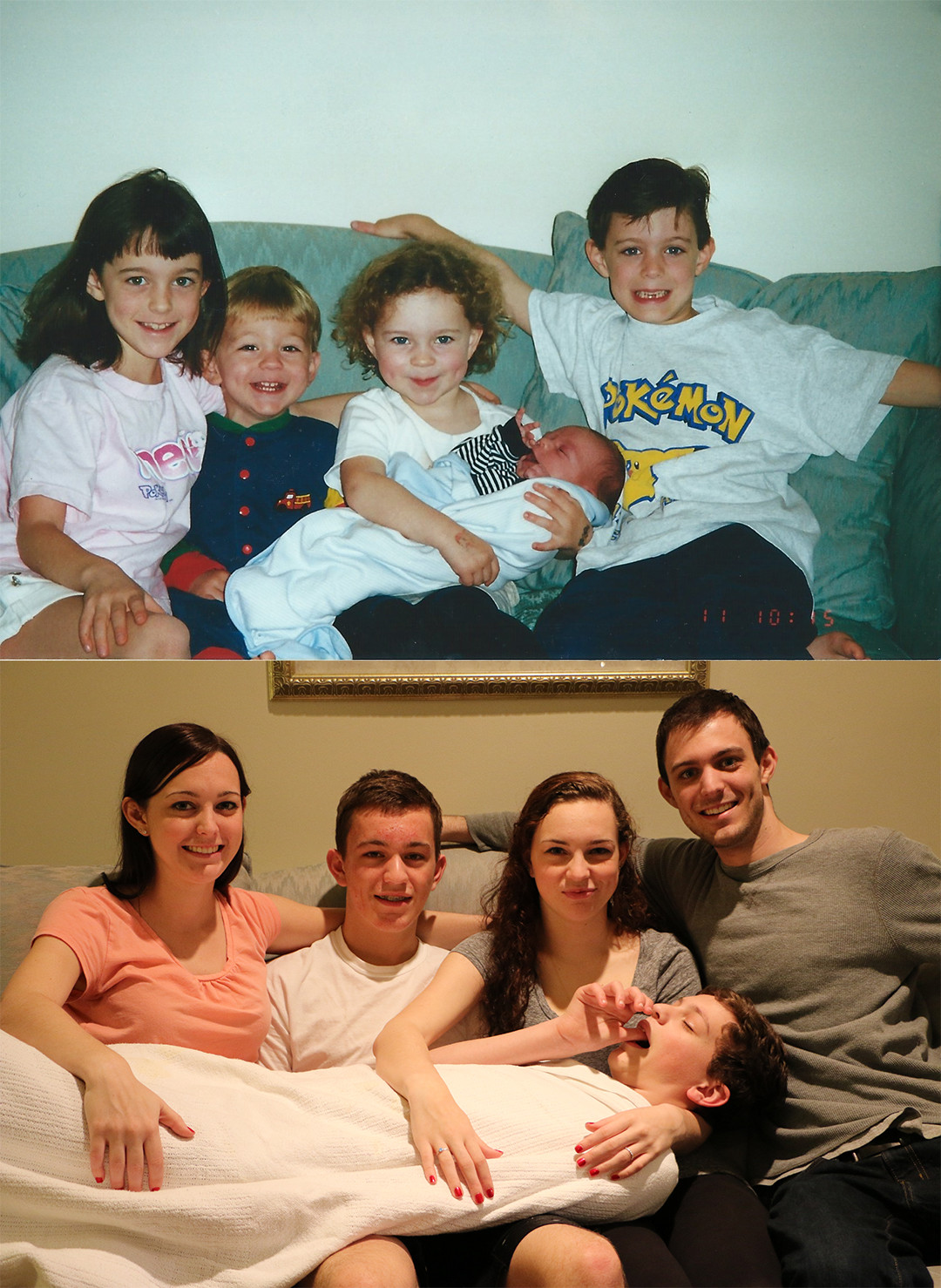 Five Adult Siblings Recreate Their Childhood Photos For Their Parents