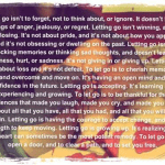 letting go