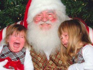 14 Pics Of Kids Crying With Santa