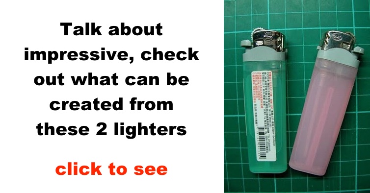 Have You Seen What Can Be Done With 2 Lighters?