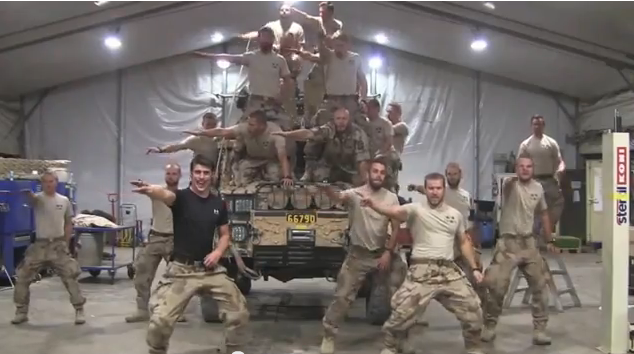 Swedish Marines making parody of Greased lightning in Afghanistan