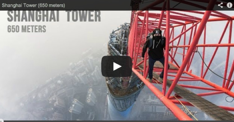 It makes me nervous watching this ~ Shanghai Tower Climb