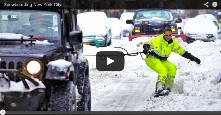 Forget the Olympics, check out this guy snowboarding in NYC!