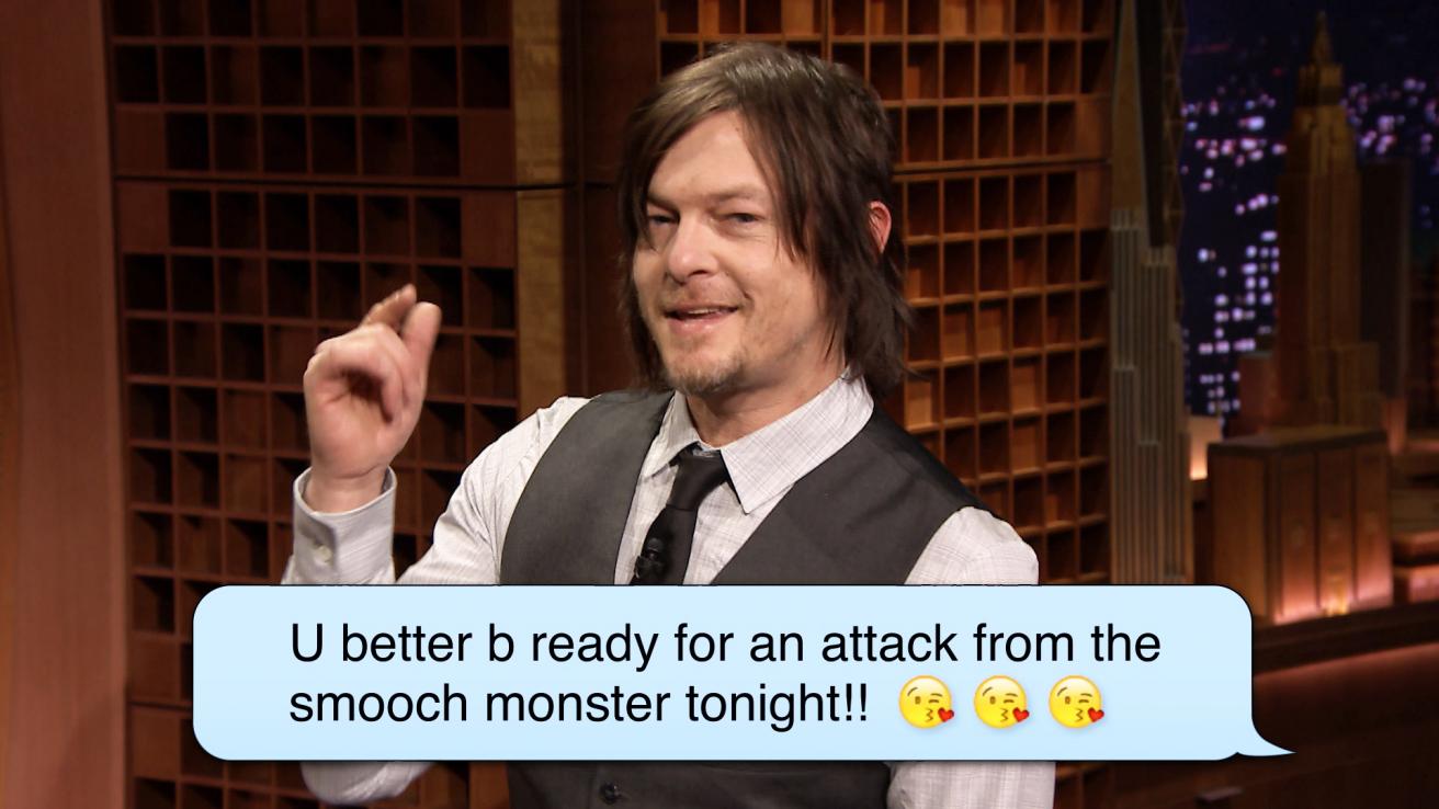 Norman Reedus Reads Romantic Text ­Messages