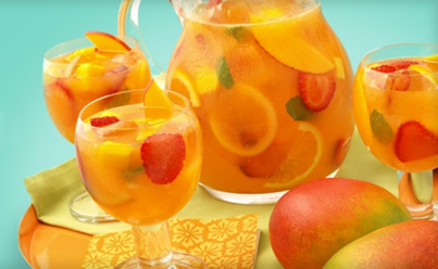 Mango Strawberry Cocktail