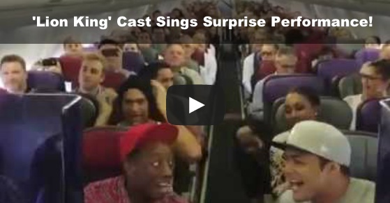This just made me soooo happy!﻿  Cast Of ‘The Lion King’ Sings Surprise Performance.