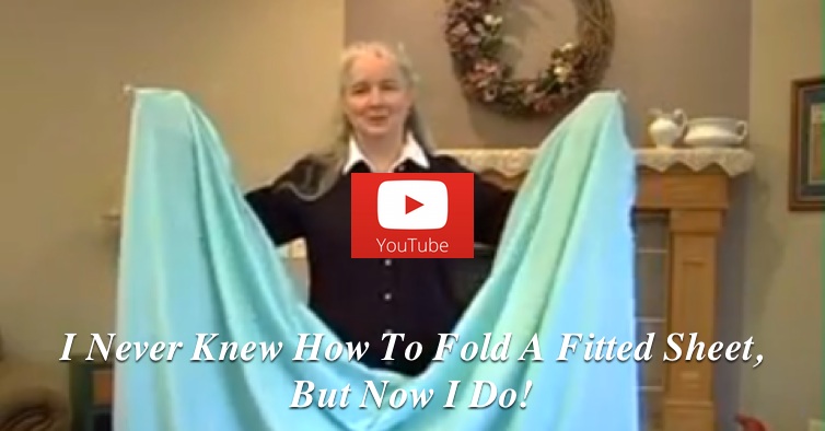 I Never Knew How To Fold A Fitted Sheet, But Now I Do!