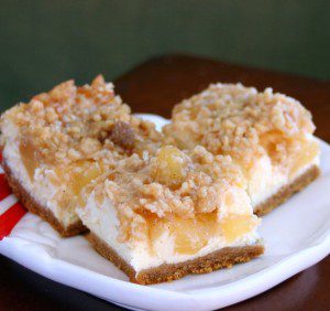 Caramel Apple Streusel Cheesecake Bars | Stuff Happens