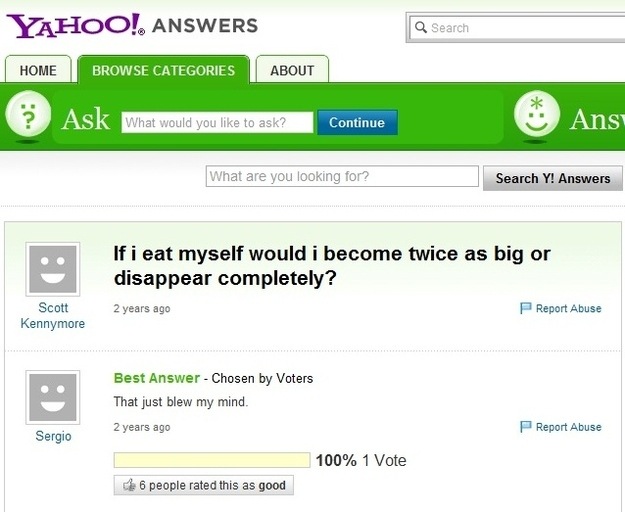 Funny Yahoo Answers Questions! - General Discussion 