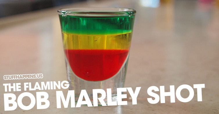 The Flaming Bob Marley Shot