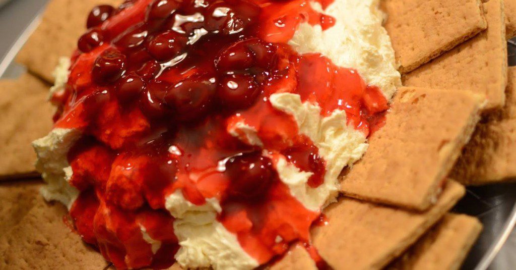 Cherry Cheesecake Dip (No Bake) | Stuff Happens