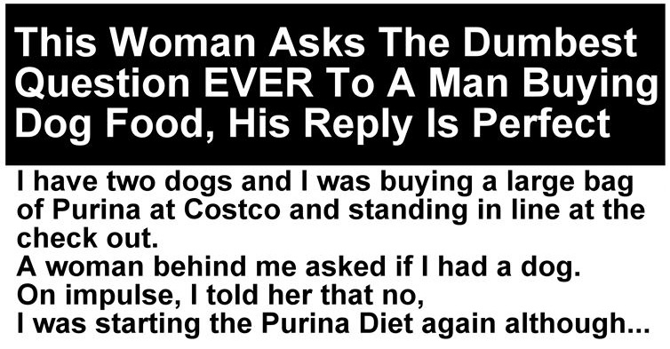 dumbest question dog diet