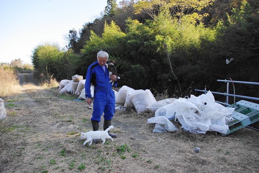radioactive man returns to Fukushima  to feed animals everyone else left behind