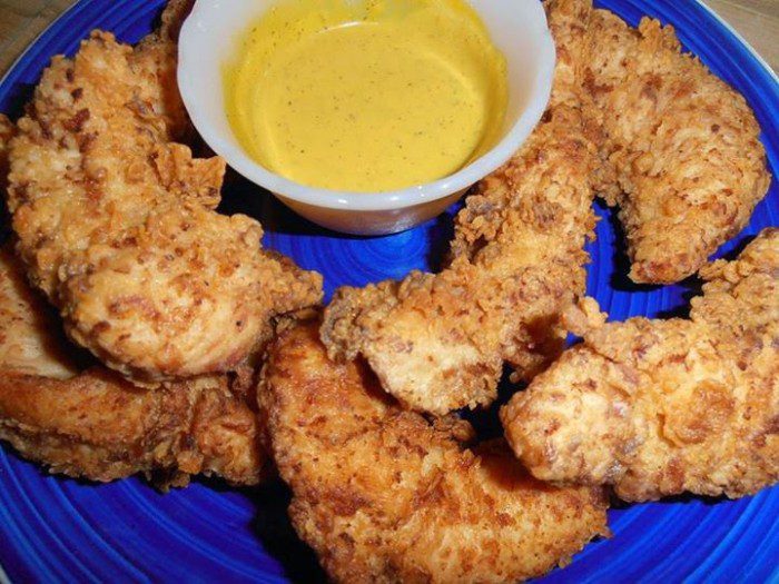 Buttermilk Chicken Fingers with Honey Mustard Sauce Stuff Happens