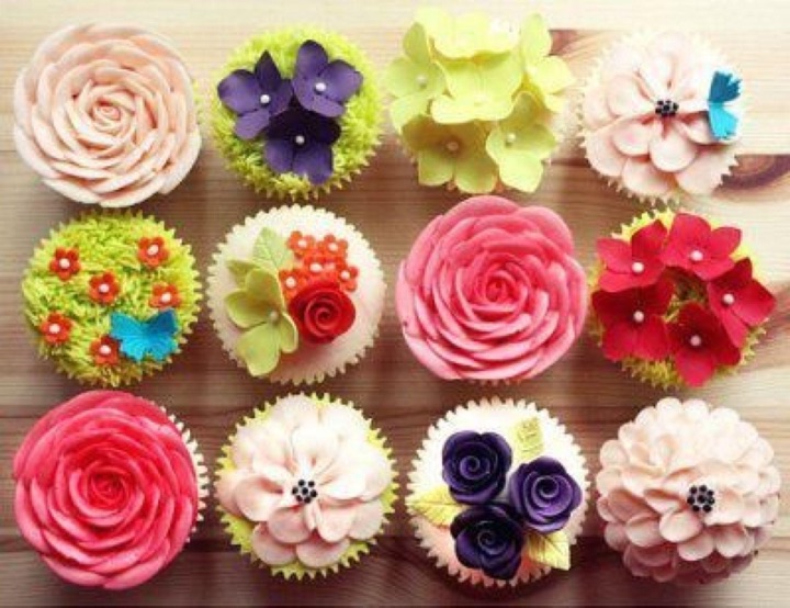 Marshmallow-Flower-Cupcakes