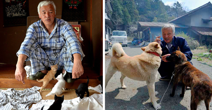 radioactive man returns to fukushima to feed animals that everyone else left behind