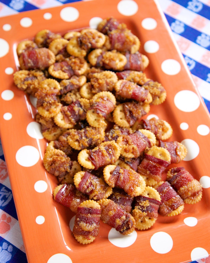 Bacon and brown sugar crackers