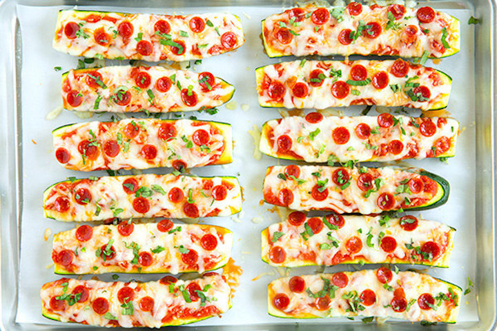Zucchini Pizza Boats