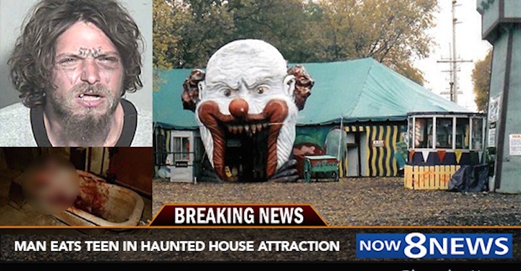 Texas Man Found Eating Teenage Boy In Haunted House Attraction